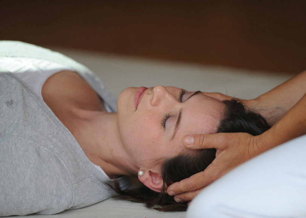massage bei der spiralfrau